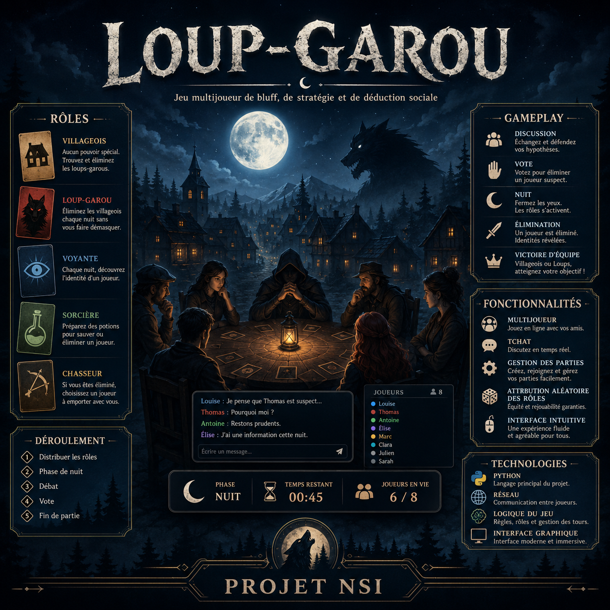 Loup-garou multijoueur en local